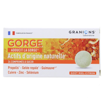 Granions Gorge Miel-Citron x24cpr à sucer