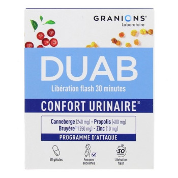 DUAB Confort Urinaire x20 gélules Granions