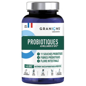 Probiotiques 45 Milliards d'UFC x40 gélules Granions