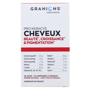 Pro Keracys Cheveux Beauté & Croissance x56cpr à croquer Granions