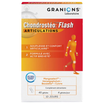 Chondrostéo+ Flash Articulations x40 gélules Granions