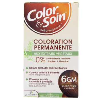 Color & Soin Aux Extraits Végétaux Blond Foncé Cannelle 6GM