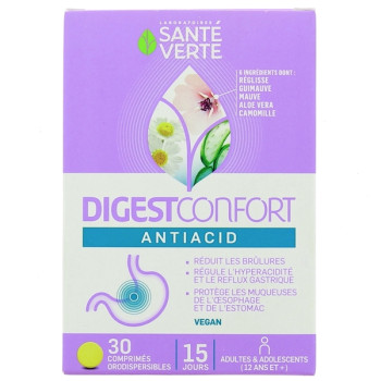 DigestConfort Antiacid x30cpr orodispersibles Santé Verte
