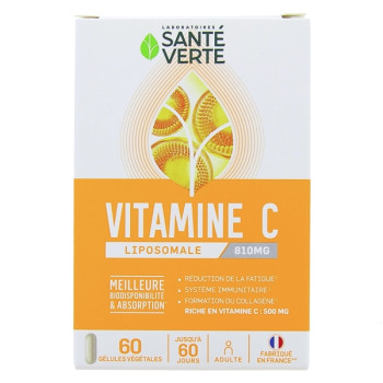 Vitamine C Liposomale 810mg x60 gélules végétales Santé Verte