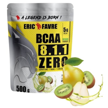 BCAA 8.1.1 Zero Vegan Kiwi Poire 500g Eric Favre