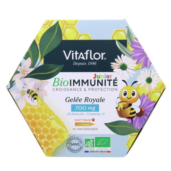 BioImmunité Junior Gelée Royale 700mg x14 unicadoses Vitaflor