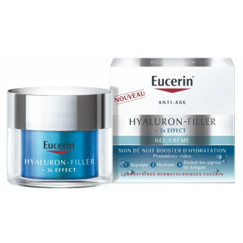 Hyaluron-Filler +3x EFFECT Soin de Nuit Booster d'Hydratation 50ml Eucerin