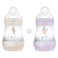 Easy Start Biberons Anti-Colique Débit Lent Lila/Sable 2x160ml MAM