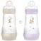 Easy Start Biberons Anti-Colique Débit Moyen Lila/Sable 2x260ml MAM