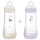 Easy Start Biberons Anti-Colique Débit Rapide Lila/Sable 2x320ml MAM
