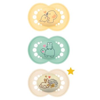 Sucettes Original Silicone 18+Mois x2 jour + 1 nuit MAM