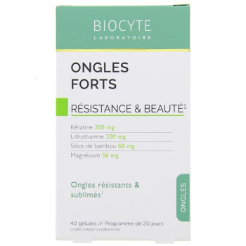 Biocyte Ongles Forts Résistance & Beauté x40 gélules