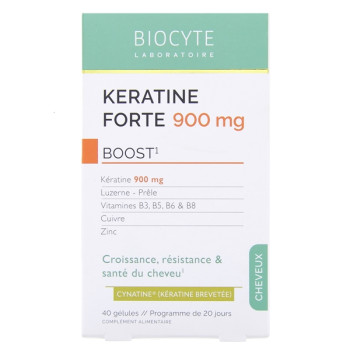 Biocyte Keratine Forte 900mg Boost x40 gélules