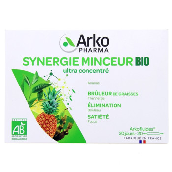 Arkofluides Synergie Minceur Bio x20 ampoules Arkopharma
