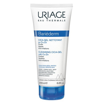 Bariéderm-CICA Gel Nettoyant au Cuivre-Zinc 200ml Uriage