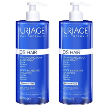 DS Hair Shampooing Doux Équilibrant 2x500ml Uriage