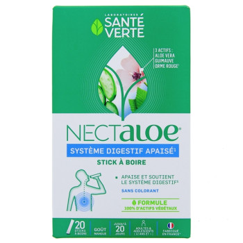 Nectaloe x20 sticks à boire Santé Verte