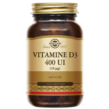 Vitamine D3 400 UI x100 capsules Solgar