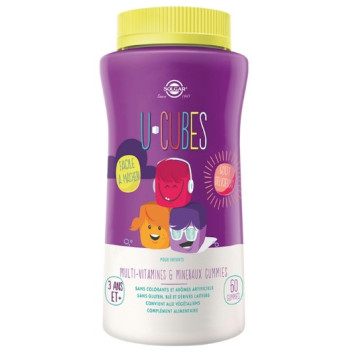 U-Cubes Vitamines et Minéraux x60 gummies Solgar