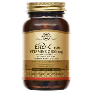 Ester-C Plus 500mg x50 gélules végétales Solgar