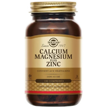 Calcium Magnésium Zinc x100cpr Solgar
