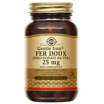 Fer Doux x90 gélules végétales Solgar