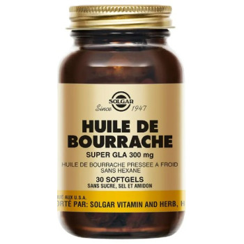 Huile de Bourrache 300mg x30 capsules Solgar