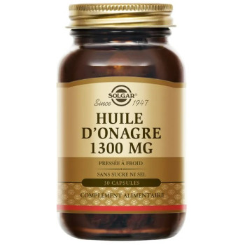 Huile d'Onagre 1300mg x30 capsules  Solgar