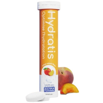 Hydratis Solution d'hydratation Arôme Pêche x20 pastilles