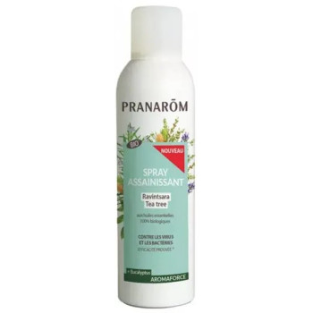 Aromaforce Spray Assainissant Ravintsara Tea-Tree Bio 400ml Pranarôm