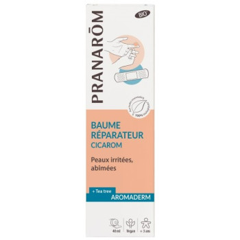 Aromaderm Cicarom Baume Réparateur Bio 40ml Pranarôm