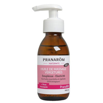 PranaBB Maternité Huile de massage Vergetures Bio 100ml Pranarôm