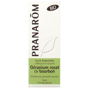 Huile Essentielle Geranium Rosat CV Bourbon Bio 10ml Pranarôm